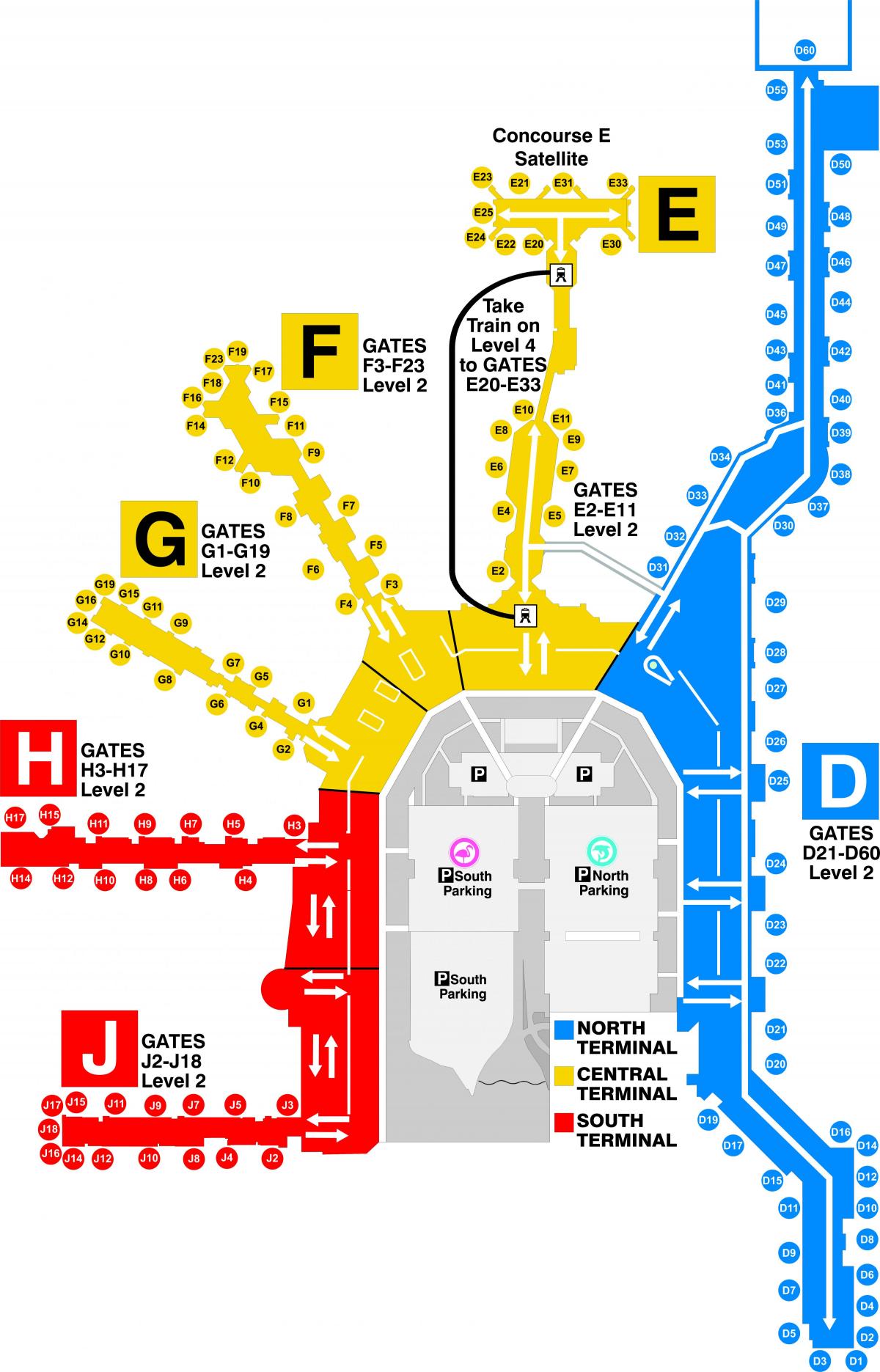 Miami air terminal mapie