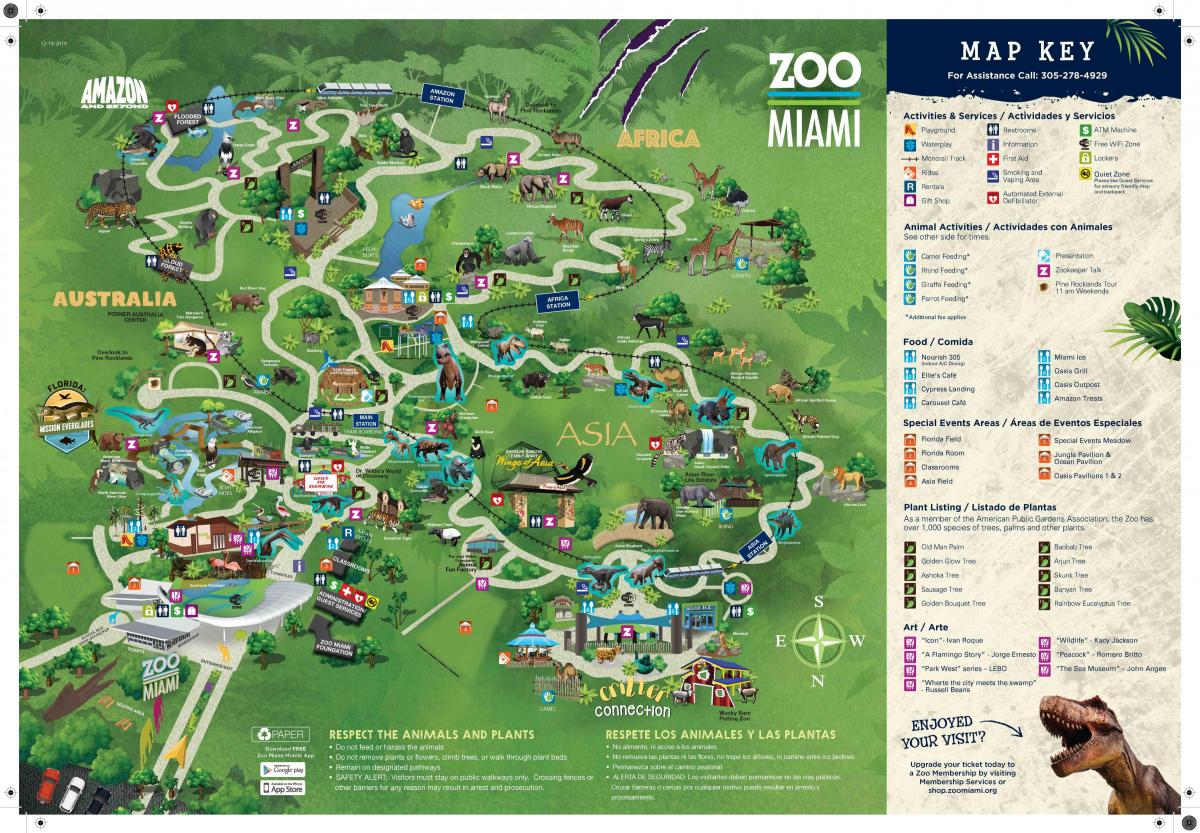 zoo w Miami mapie