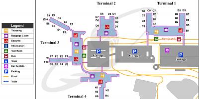 Fort Lauderdale (floryda mapa parkingów lotniska